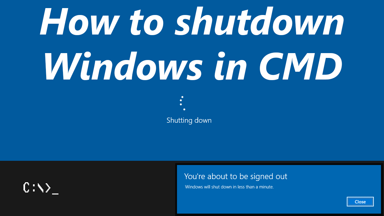 How to shutdown Windows 10/11 within a specific time frame in CMD